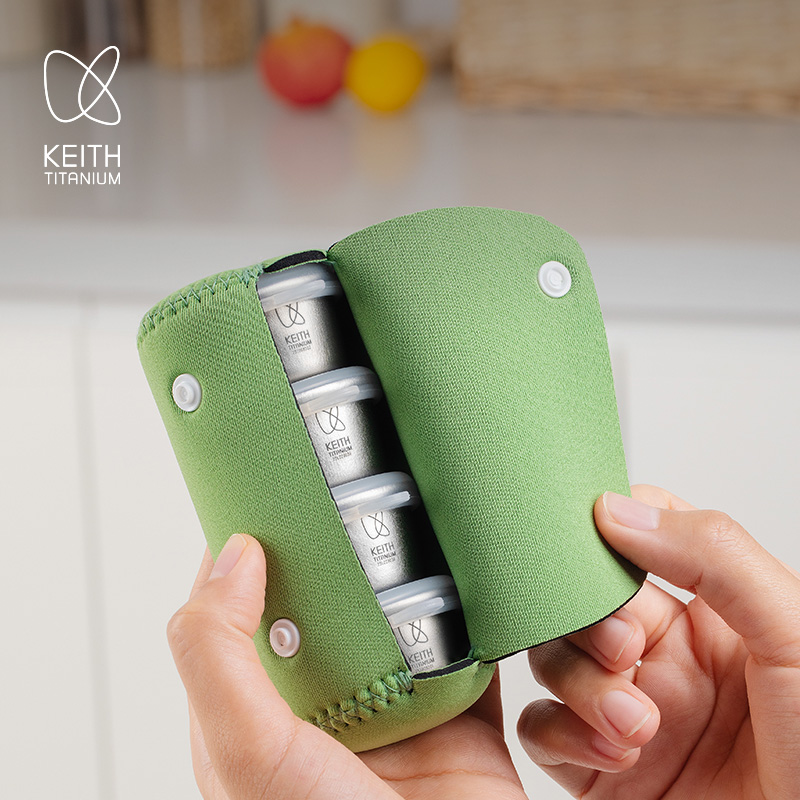 Appendix Carry Edc - حاوية كيث المحمولة من التيتانيوم النقي،