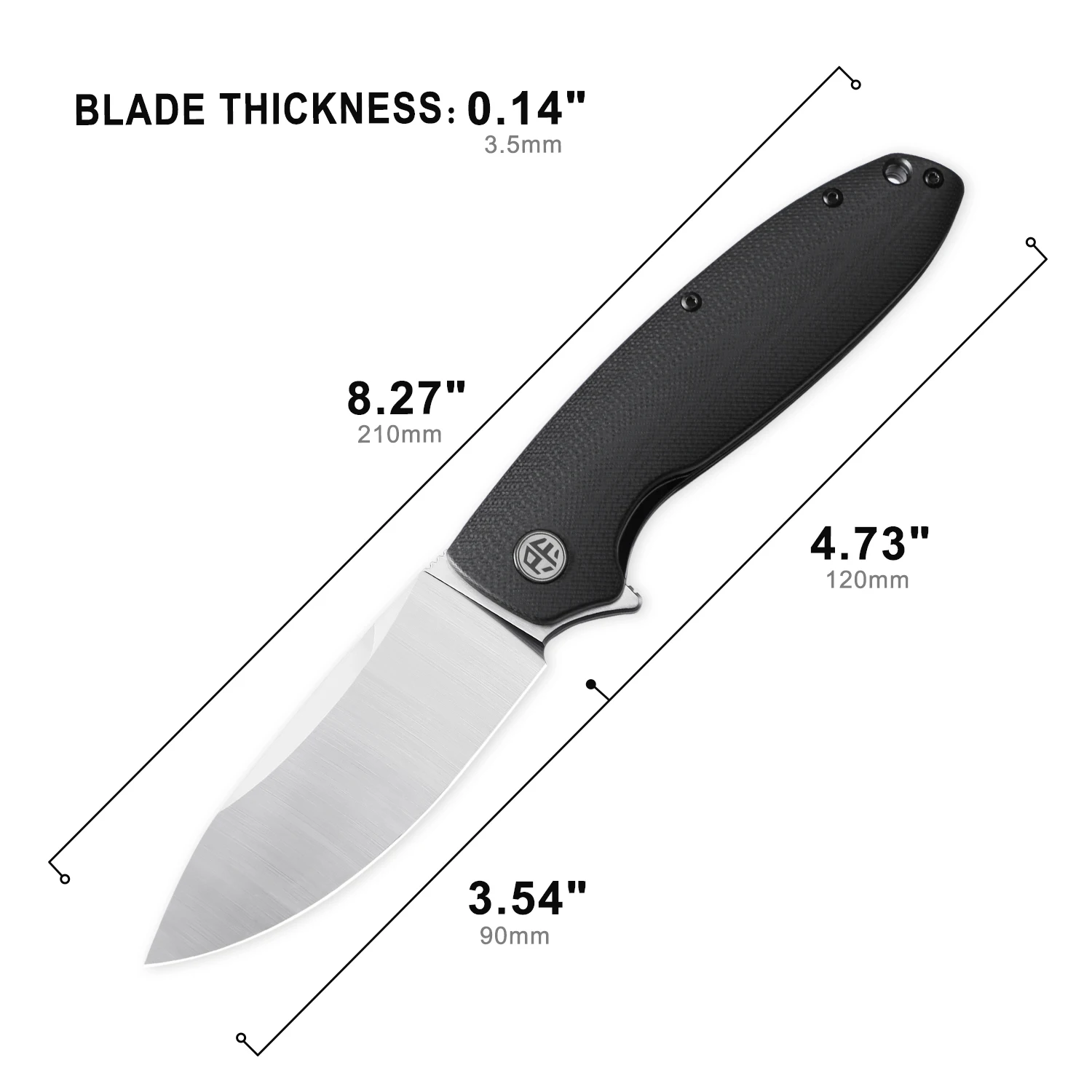 الأسماك المتحجرة PFB01 سكين لل - مراجعة Pocket Knife Ceramic وسعره