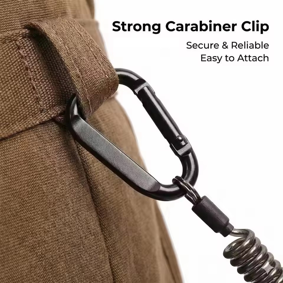 حبال هاتف مرنة مضادة للفقدان م - مراجعة Carabiner Keychain وسعره