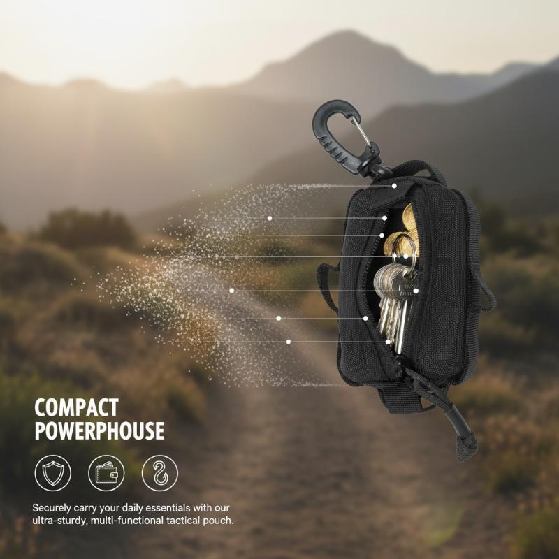 حقيبة خصر خارجية محمولة بمشبك، - مراجعة Edc Carry Belt Pouch وسعره