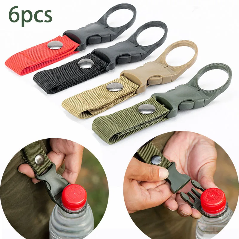 6 قطعة حزام التخييم مشبك هوك ح - مراجعة Edc Carry Kit وسعره